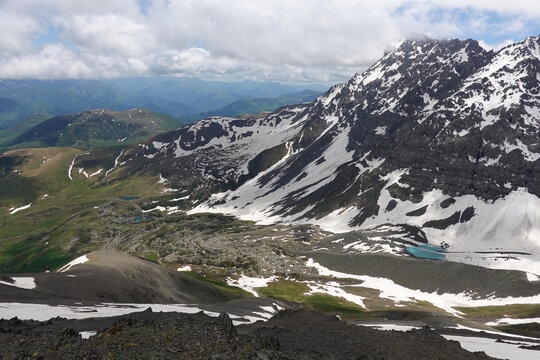 Mountain landscape, Upper Khevsureti region, Georgia