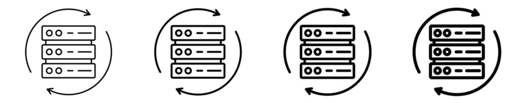 Server Backup  Icon Set Different Style Collection