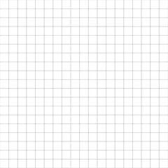Square sheet with fine grid markings for drawing. Simple black and white vector isolated on white background