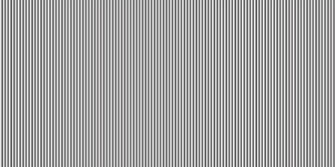 Obraz premium Narrow black-white vertical lines. Symmetric geometric ornament. Striped seamless pattern, abstract wallpaper. Digital paper for textile print, page fill. Vector