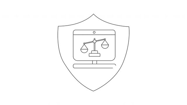 Shielded Justice - A Symbol of Legal Protection and Fairness.