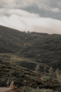 Paisagem de uma parte da serra da estrela 