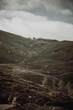 Paisagem de uma parte da serra da estrela 