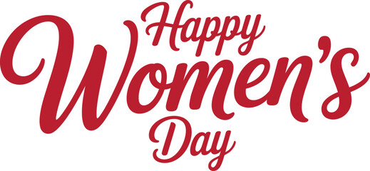 Happy Womens Day Celebration Typography