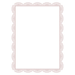 Elegant Pink Lace Frame