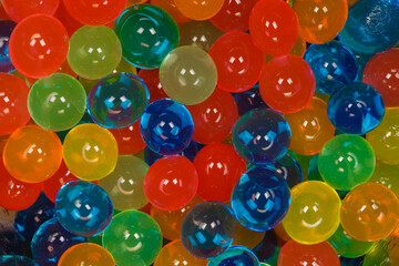Colored gel balls