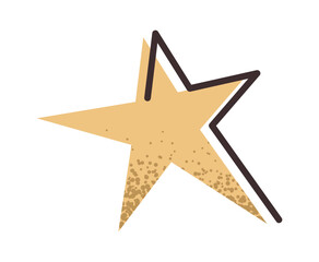 Obraz premium Star sticker education achievement reward