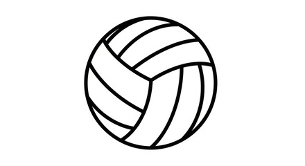 Vector illustration of a Volleyball ball. Icon for sport, competition and recreational activity.