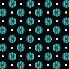  Geometric Pattern colored  and white  Seamless Vector Background Stock