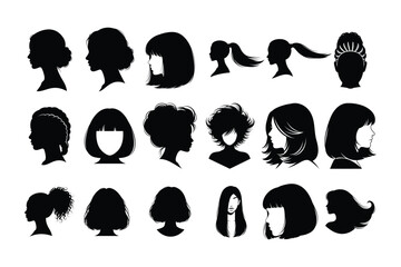 vector silhouettes of people