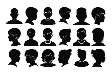 vector silhouettes of people