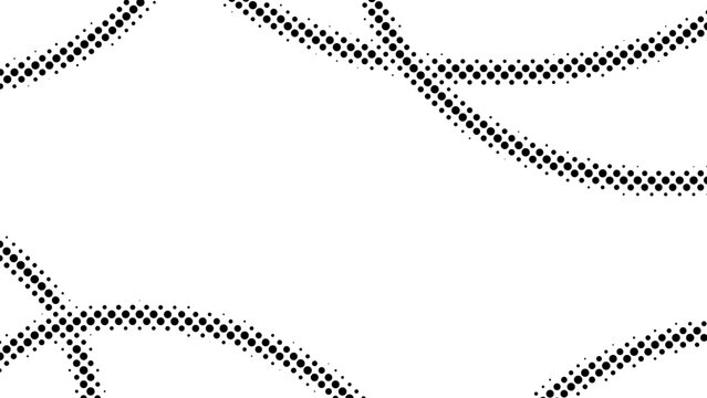 Abstract vector background with halftone wavy lines. Dotted curves.