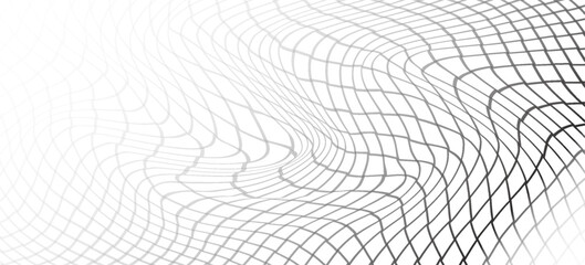 Black metal mesh seamless pattern vector illustration. Metal grid pattern. Silhouette Steel wire Chain link Fence Pattern. Wire mesh fence isolated on white background