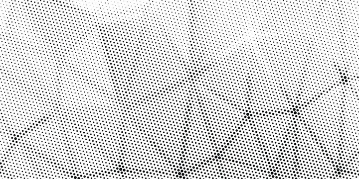 Halftone gradient. Dotted gradient, smooth dots spraying and halftones dot background seamless horizontal geometric pattern vector template set.