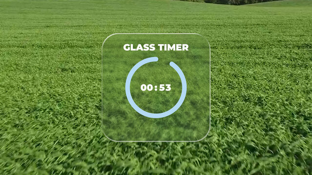 Liquid Glass Countdown Timer Overlay &ndash; Elegant Minimal Multi Format