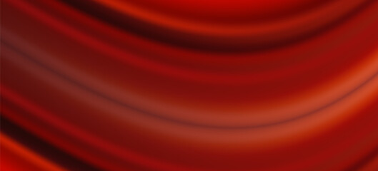 3d rendering of red abstract glass background. An abstract background features a gradient of red and dark red colors, creating a smooth, wave-like transition.