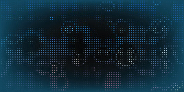 Blue Tech Finance Fintech Background Abstract Pixel Pattern. Abstract Business Tech Science Vector Backdrop. EPS 10