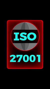 ISO 27001 Information Security Management System Certification Concept.