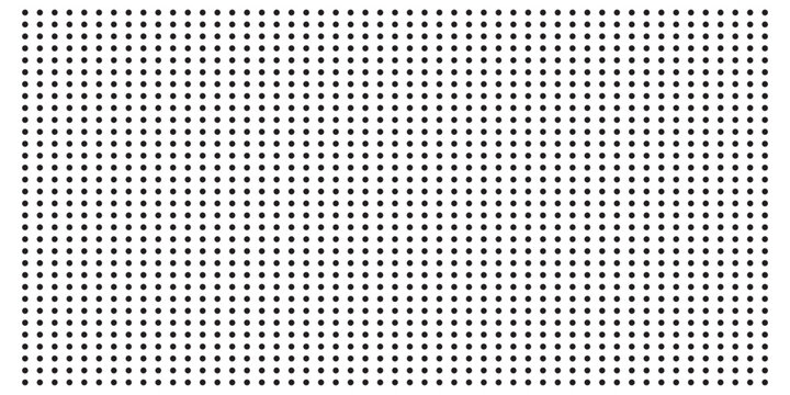 Abstract pattern of evenly spaced black dots on a white background.