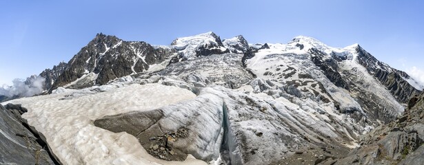 High Alpine Glaciated Mountain Landscape