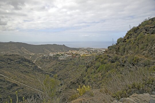 Barranco del Infierno, Gorge of Hell, behind Adeje, Tenerife, Canary Islands, Spain