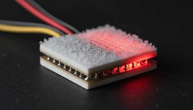 Peltier thermoelectric cooler TEC module with frost and heat contrast