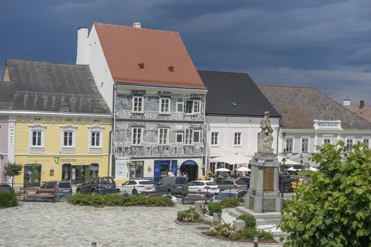 Sgraffito House on the Main Square, Weitra, Lower Austria, Austria