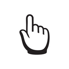 Fototapeta premium Hand Cursor Icon Vector Illustration