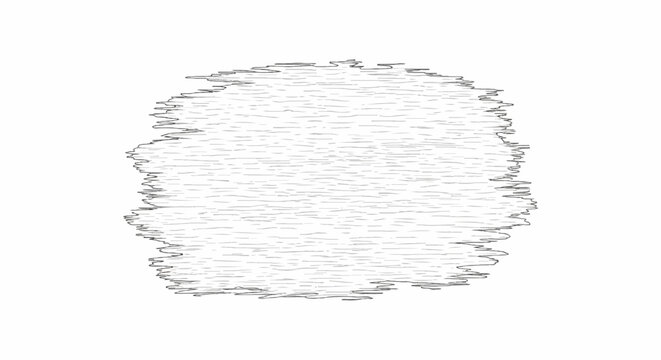Abstract, irregular blob shape with textured lines creating a sense of movement