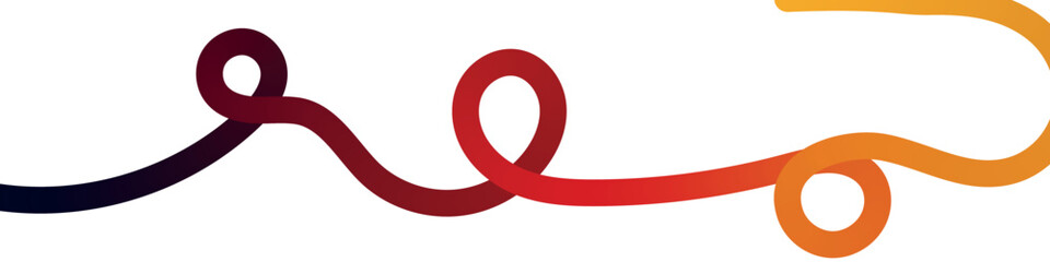 A colorful abstract waveform design on a white background