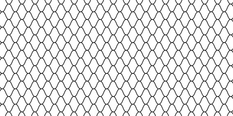 Curved net modern pattern. Seamless design for sportswear or equipment like soccer goals, volleyball nets, basketball hoops, hockey nets, and athletic gear © Qiana