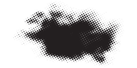 Abstract Halftone Dot Pattern Grunge Texture Overlay.