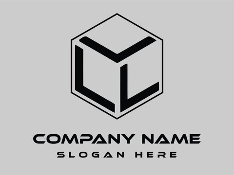 LLL Polygon shape design, icon, symbol, vector file