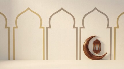 Eid Ramadan background, minimalist luxury Islamic background, no text