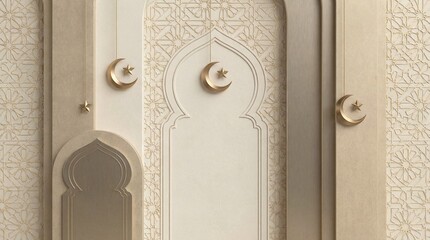 Eid Ramadan background, minimalist luxury Islamic background, no text