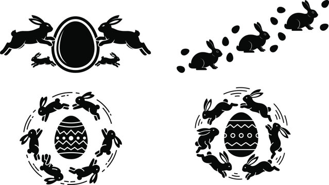 Prehistoric cave art featuring silhouette of animals and abstract designs