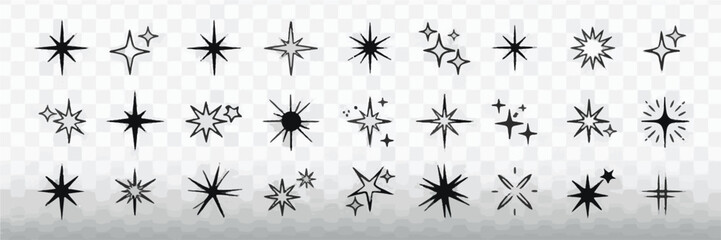 Fototapeta premium 0045_4_a-collection-of-25-black-star-and-sparkl_oEHgmxFkTtuYr2BxSnqexQ_N33IpcRUQDGrsmrlceTfWQ_traced