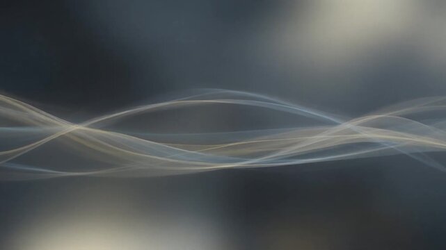 Dynamic abstract light trails on dark background with glowing accents