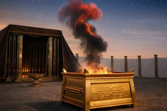 Golden Altar Of Burnt Offering At Tabernacle