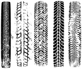 PNG wheel tread overlay on transparent background. Clean tire texture for automotive visuals.
