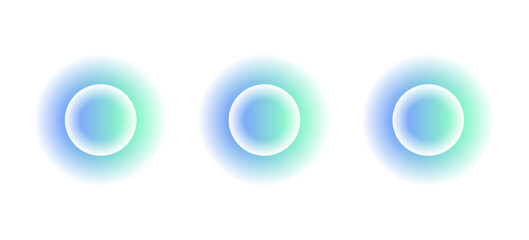 Gradient circles background, color gradation with halftone effect. Vibrant design colorful swirls. Gradient blur circle pattern with grain dots design. Rainbow rgb color spectrum. Vector illustration