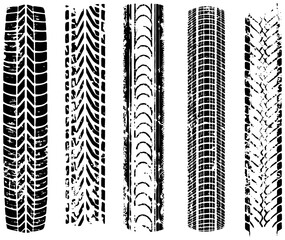 PNG traction tread overlay on transparent background. Tire texture for motorsport compositions.