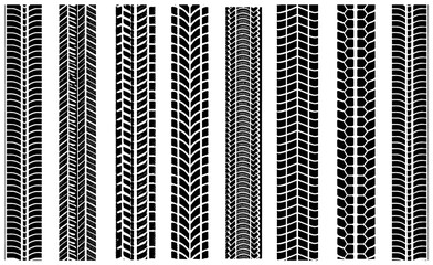 PNG tread print tile overlay on transparent background. Repeatable wheel texture for quick layouts. © Александр Куспляк