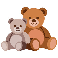 Obraz premium Outlined Cartoon Teddy Bear Drawing for Kids Coloring Page and Educational Activities