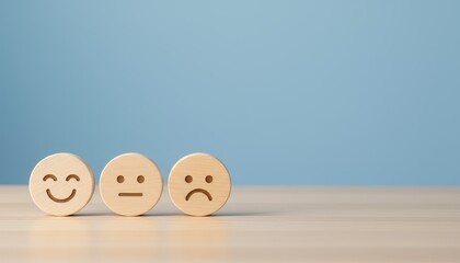 Evaluating Customer Satisfaction with Emoticons, Subject: Emotions, Location: Unknown, Content Type: Image, Environment: Minimalistic, Viewpoint: Close-up, Concept: Customer Satisfaction