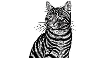 Tabby Cat Portrait