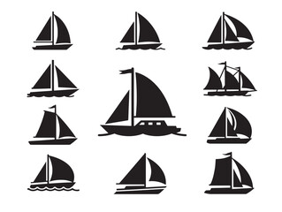 Exotic island silhouette for gorgeous vacation and travel themes © Safowan