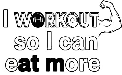 Obraz premium Bicep flex graphic with text 