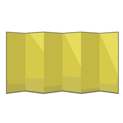 日本の伝統的な金屏風のイラストレーション