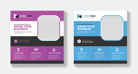 Creative Business Idea Social Media Post Template,  Print Ready , Marketing Agency Social Media Post Template, Agency Social Media Post Template, Social Media Post Template , Facebook Post, ,LinkedIn 